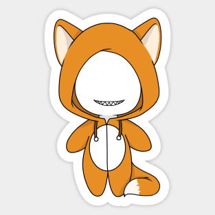 creepypasta offenderman fox costume doll Sticker